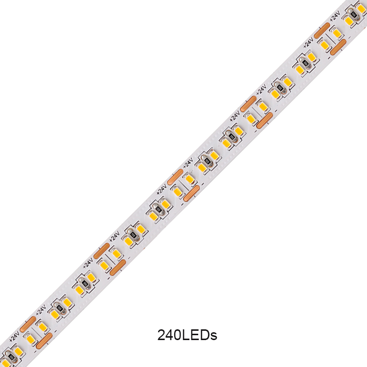 Nastro a LED bianco caldo SMD 2216 24V 240leds/m 8mm 10 mm Light LED LIGHT